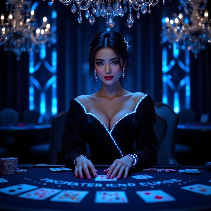 Tampilan permainan slot dan meja dealer langsung lapakhuda